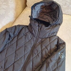 NEW! Moosejaw Women's Down Mid Length Quilted Jacket Black‎ Size Small $139